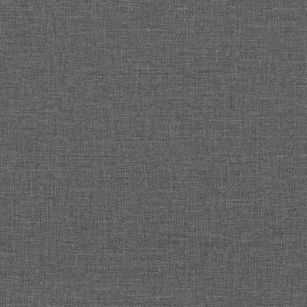 vidaXL Καναπές Διθέσιος Σκούρο Γκρι Υφασμάτινος