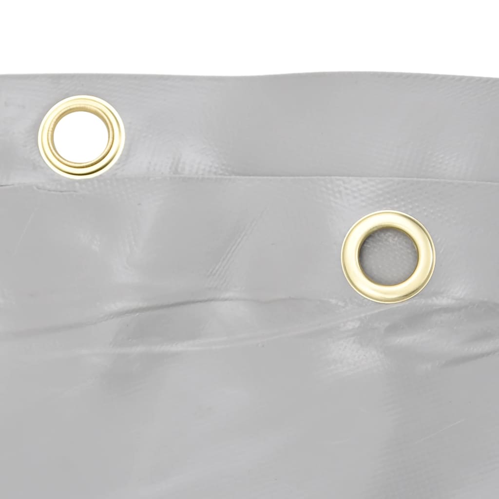 vidaXL Μουσαμάς Γκρι 5 x 5 μ. 650 γρ./μ²