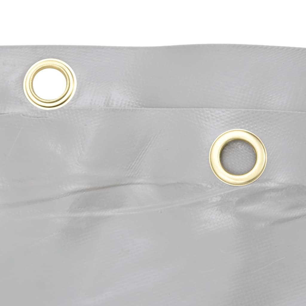 vidaXL Μουσαμάς Γκρι 5 x 8 μ. 650 γρ./μ²