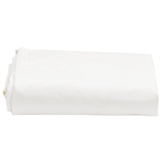 vidaXL Μουσαμάς Λευκός 5 x 5 μ. 650 γρ./μ²