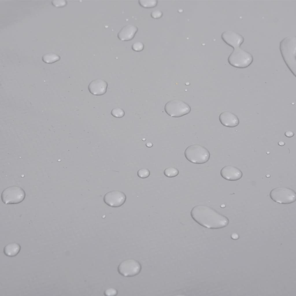 vidaXL Μουσαμάς Γκρι 650 γρ./μ.² 4x7 μ.