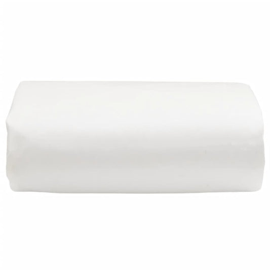 vidaXL Μουσαμάς Λευκός 6 x 8 μ. 650 γρ./μ²