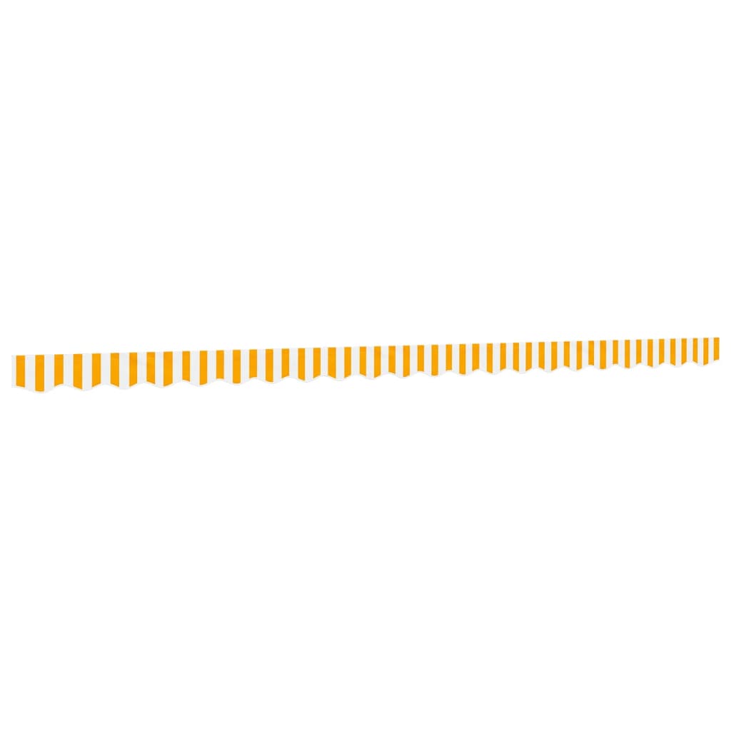 vidaXL Ανταλλακτικό Βολάντσας Τέντας Κίτρινη και Λευκή Ρίγα 500 εκ.