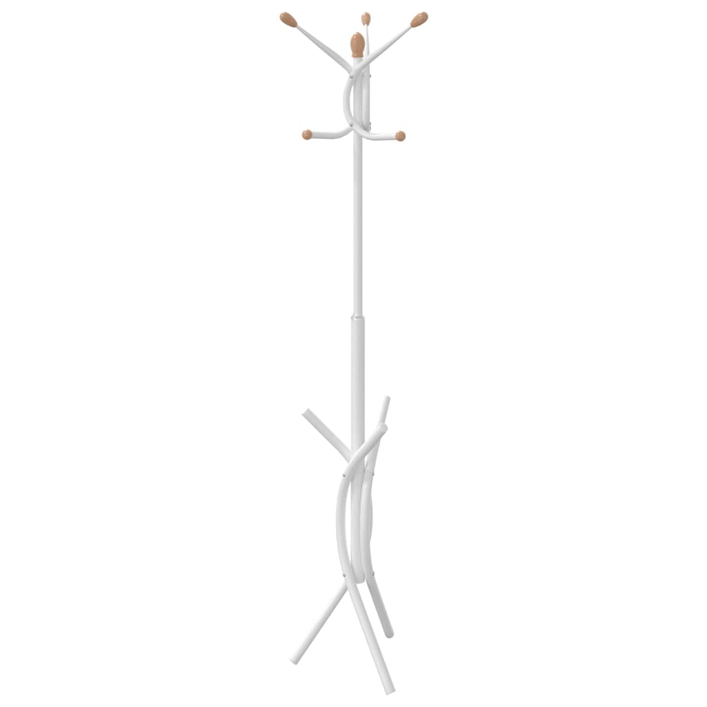 vidaXL Καλόγερος Λευκός 176 εκ. Σίδερο με Ηλεκτροστατική Βαφή Πούδρας