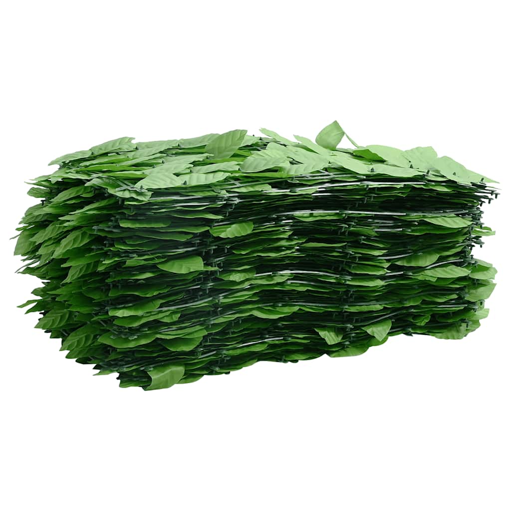 vidaXL Διαχωριστικό Βεράντας με Φύλλα Σκούρο Πράσινο 200 x 100 εκ.