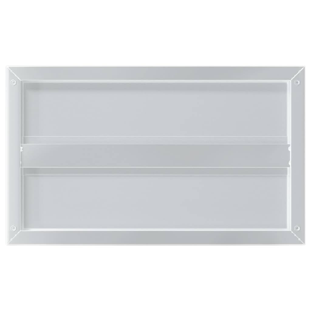vidaXL Ράφια Τοίχου 2Τεμ. Ασημί 50x30x3 εκ. Ανοξείδωτο Ατσάλι