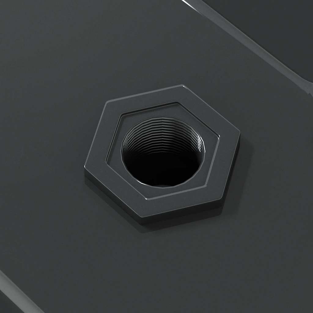 vidaXL Ράφια Τοίχου 2 τεμ. Μαύρο 50x23,5x3 εκ. Ανοξείδωτο Ατσάλι