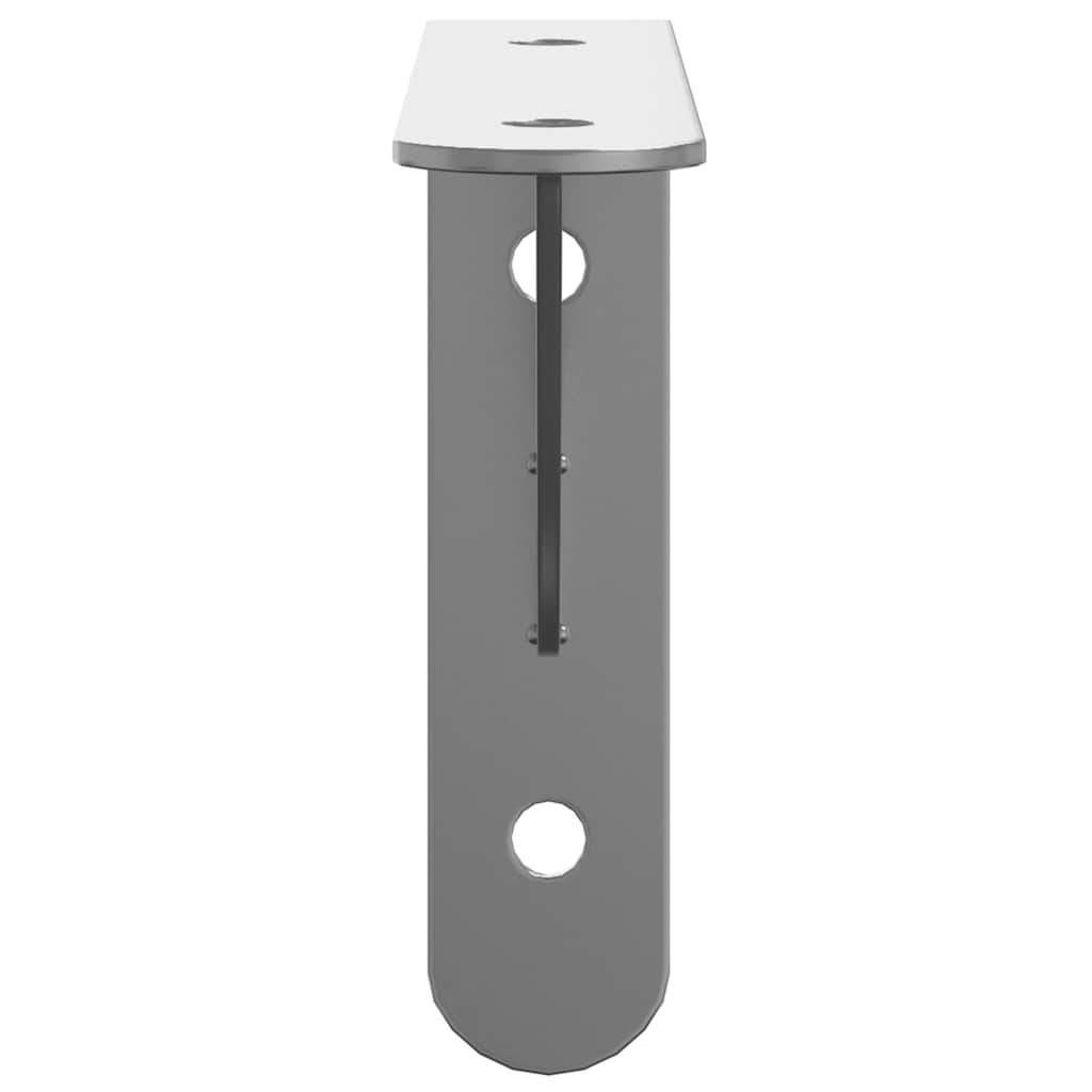 vidaXL Στηρίγματα Ραφιών 4 Τεμ. Ασημί 15x2,5x11,5εκ. Ανοξείδωτο Ατσάλι