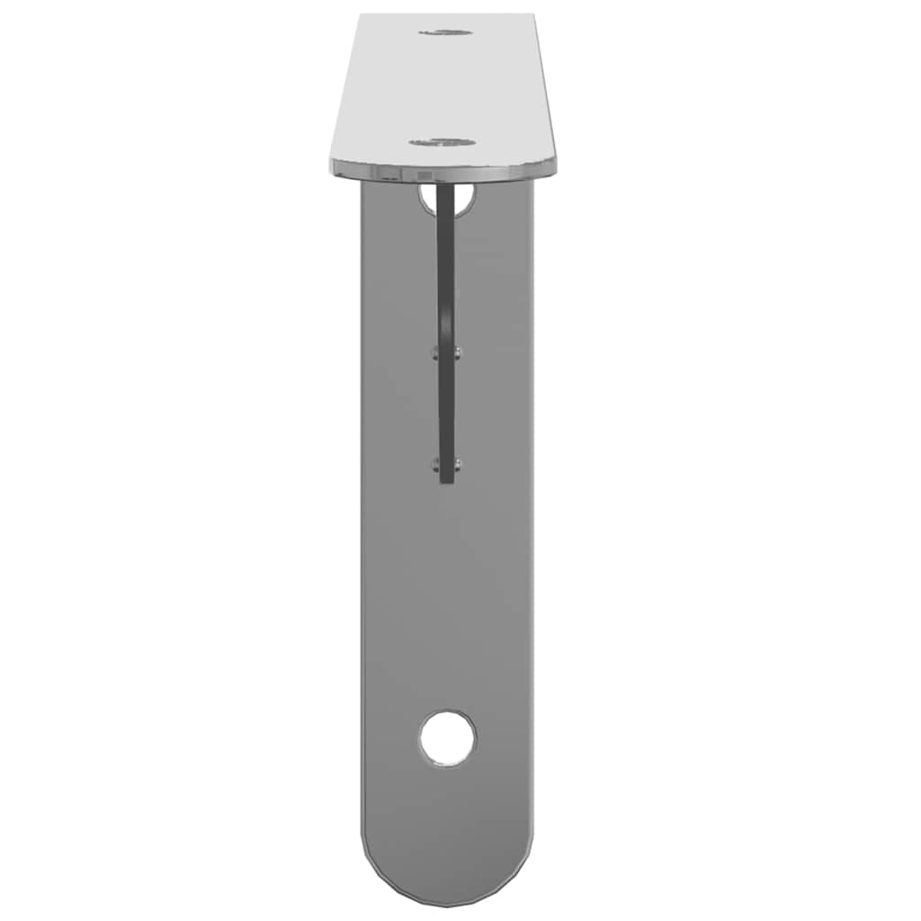 vidaXL Στηρίγματα Ραφιών 4 Τεμ. Ασημί 20x2,5x14 εκ. Ανοξείδωτο Ατσάλι