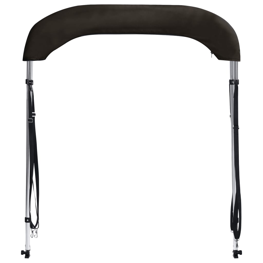 vidaXL Τέντα Σκάφους με 2 Αψίδες Μαύρη 180x130x110 εκ.