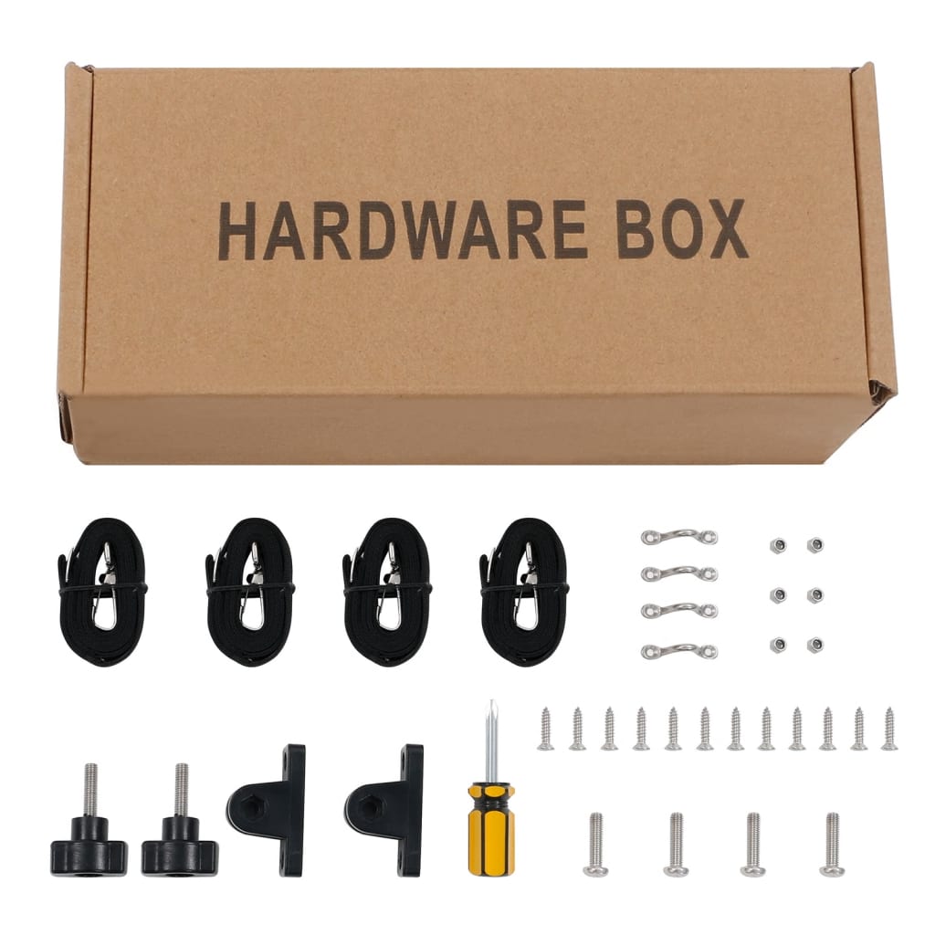 vidaXL Τέντα Σκάφους με 2 Αψίδες Μαύρη 180x130x110 εκ.