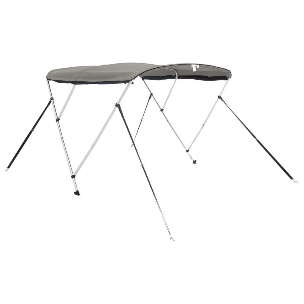 vidaXL Τέντα Σκάφους 3 Αψίδες Τοιχ. Δίχτυ Ανθρακί 183x(170-182)x137εκ