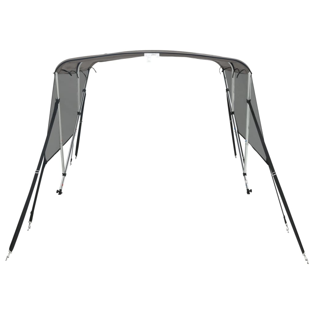 vidaXL Τέντα Σκάφους 3 Αψίδες Τοιχ. Δίχτυ Ανθρακί 183x(170-182)x137εκ