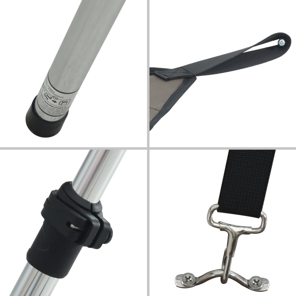 vidaXL Επέκταση Σκιάστρου Σχήμα Τ Ανθρακί 170x208x(115-183) εκ.