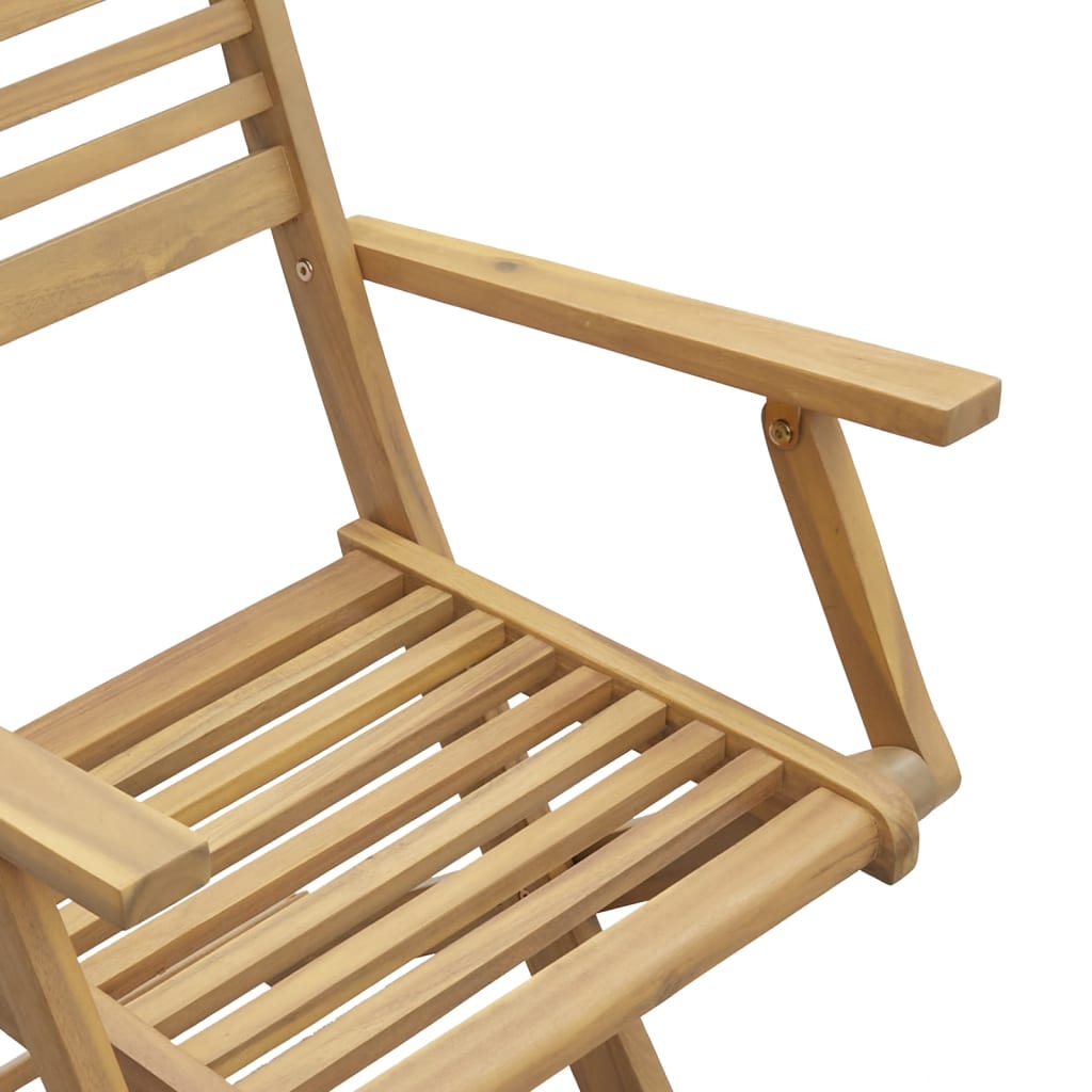 vidaXL Καρέκλες Κήπου Πτυσσόμενες 8 τεμ 54,5x61,5x86,5 εκ Μασίφ Ακακία