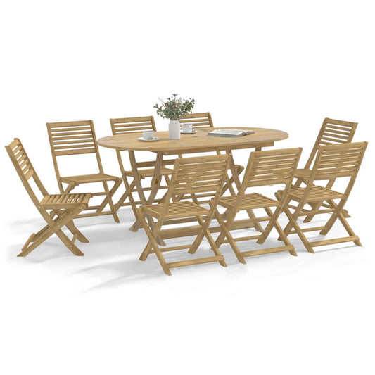 vidaXL Καρέκλες Κήπου Πτυσσόμενες 8 τεμ 48,5x61,5x87 εκ. Μασίφ Ακακία