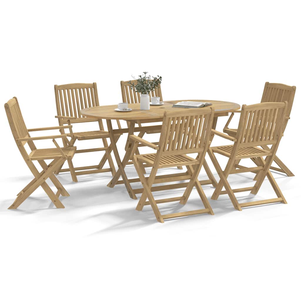 vidaXL Καρέκλες Κήπου Πτυσσόμενες 6 τεμ. 54,5x58x90 εκ. Μασίφ Ακακία