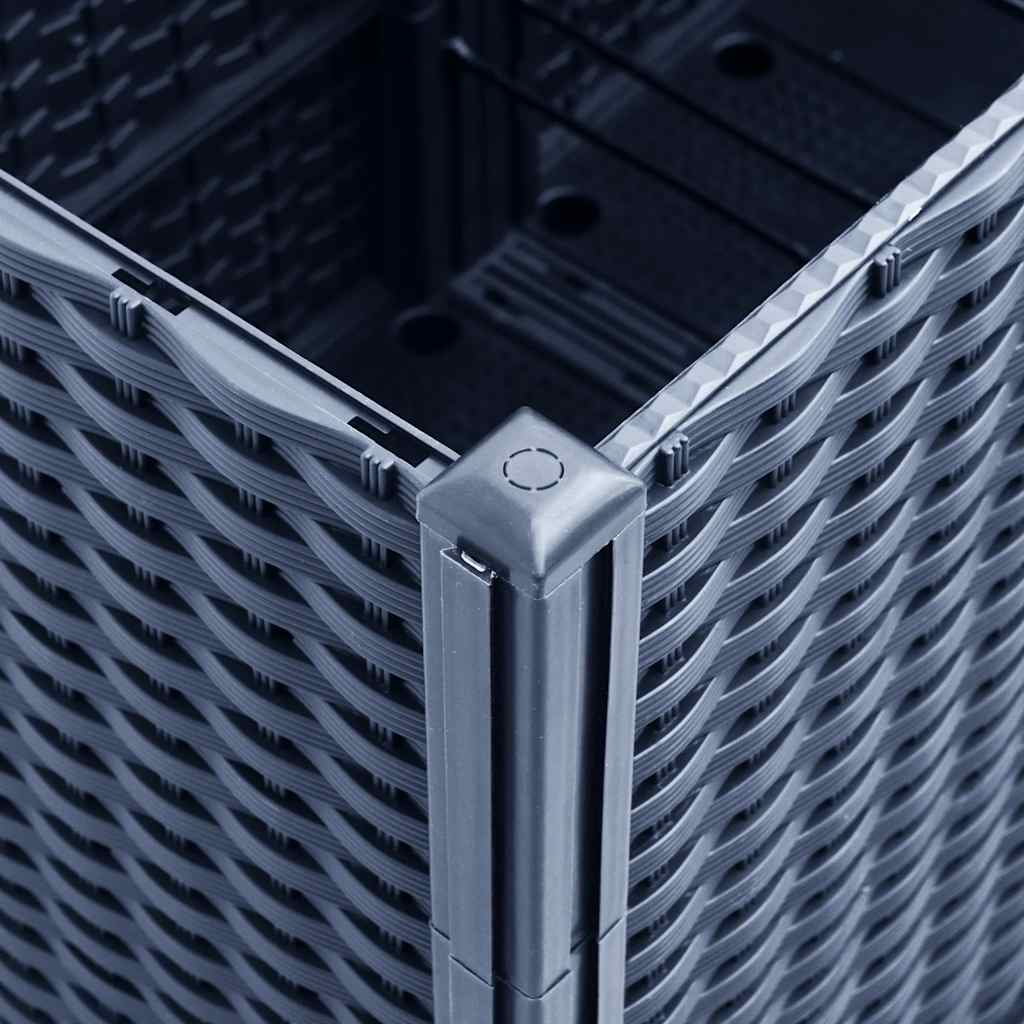 vidaXL Ζαρντινιέρα Κήπου Μπλε Γκρι 160x120x53 εκ. Πολυπροπυλένιο