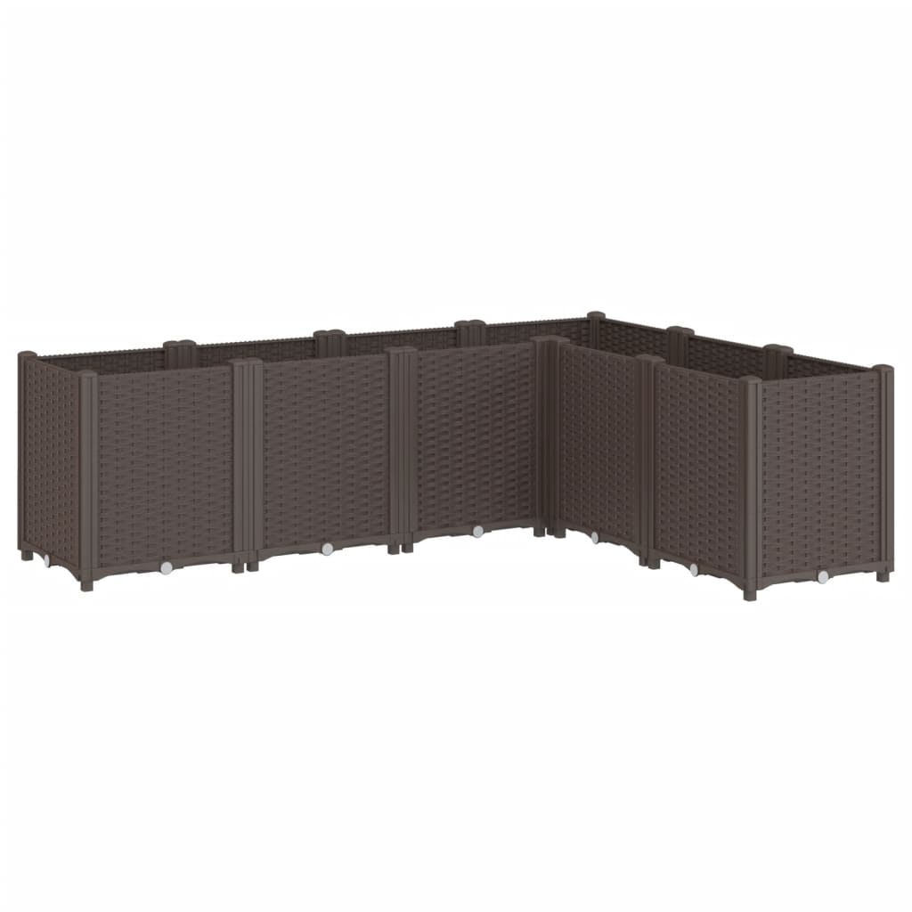 vidaXL Ζαρντινιέρα Κήπου Καφέ 160x120x53 εκ. Πολυπροπυλένιο