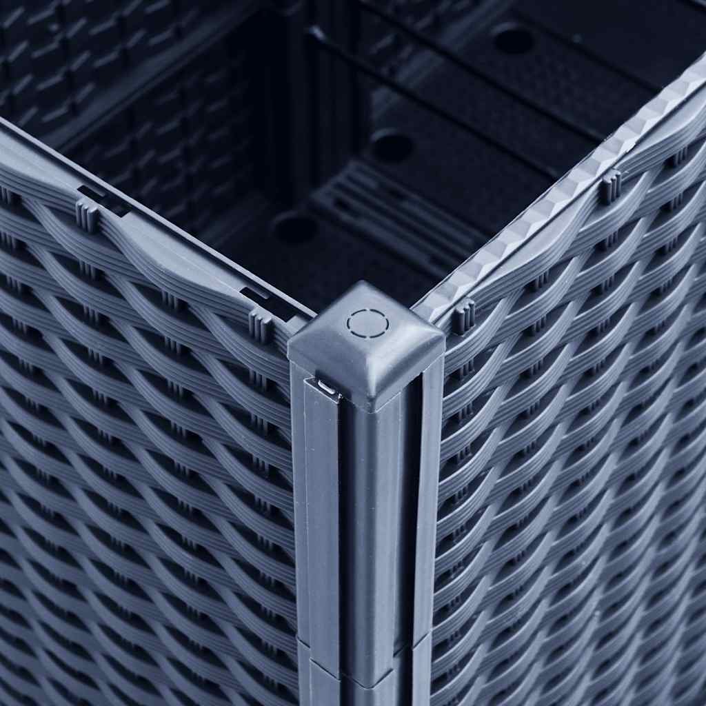 vidaXL Ζαρντινιέρα Κήπου με Καφασωτό Μπλε Γκρι 160x40x140 εκ. από PP