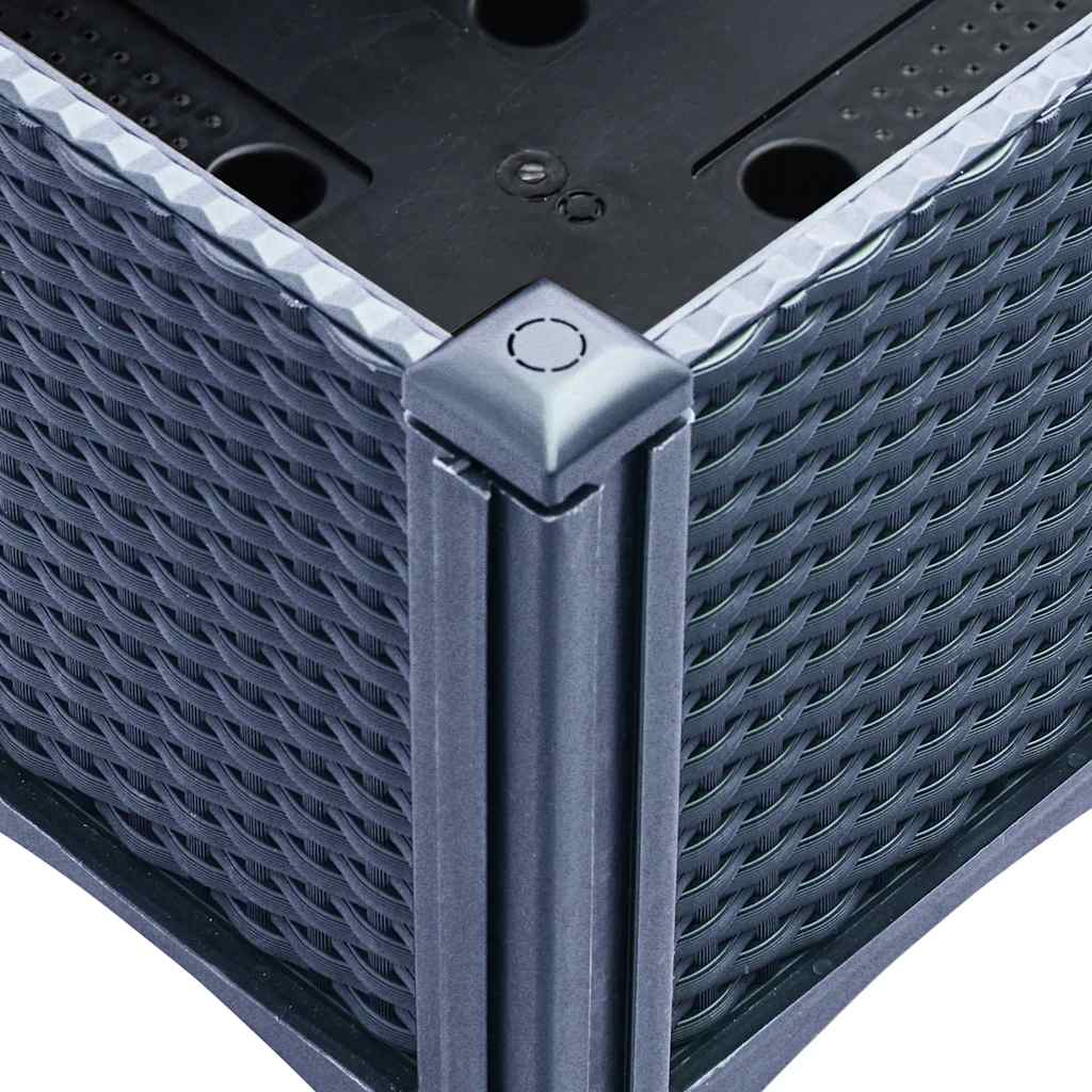 vidaXL Ζαρντινιέρα Κήπου με Καφασωτό Μπλε Γκρι 120x40x142 εκ. από PP