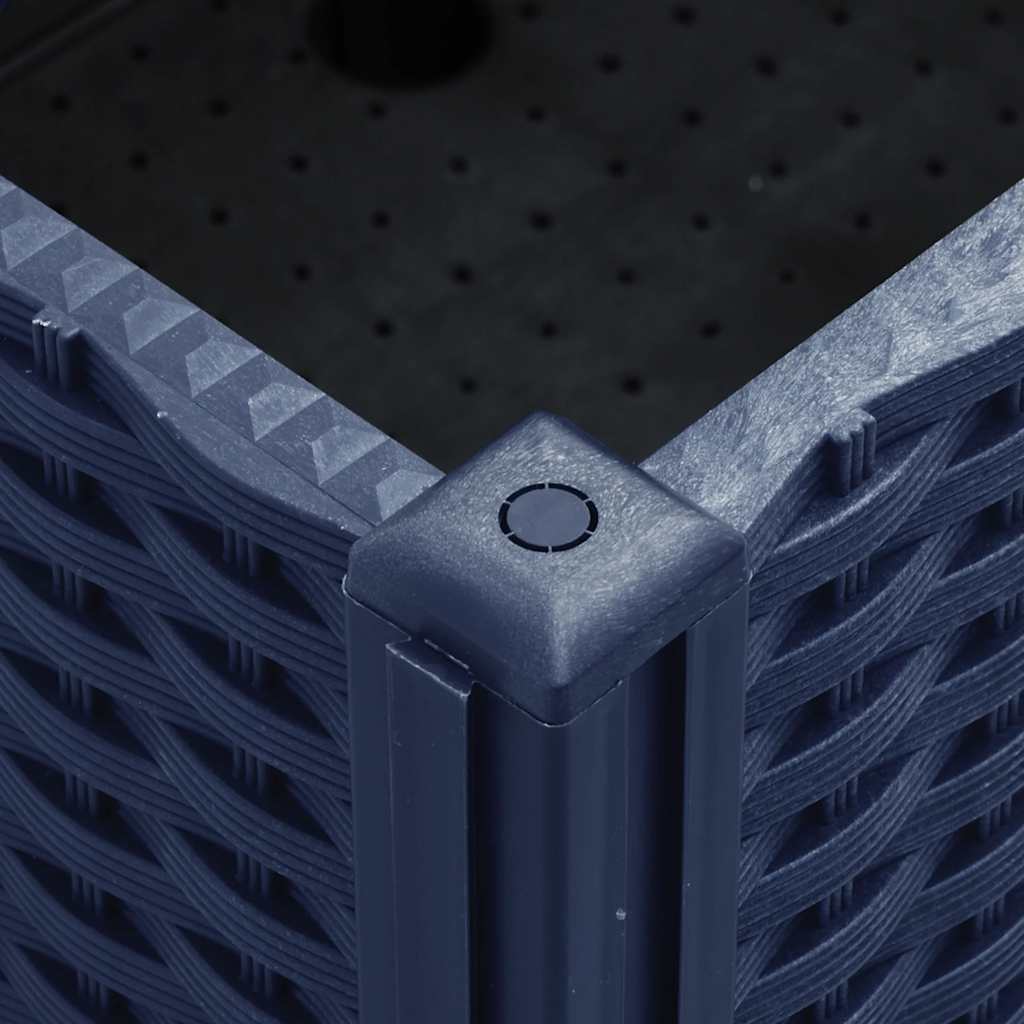 vidaXL Ζαρντινιέρα Κήπου με Πόδια Μπλε Γκρι 150x80x54 εκ. Πολυπροπυλένιο