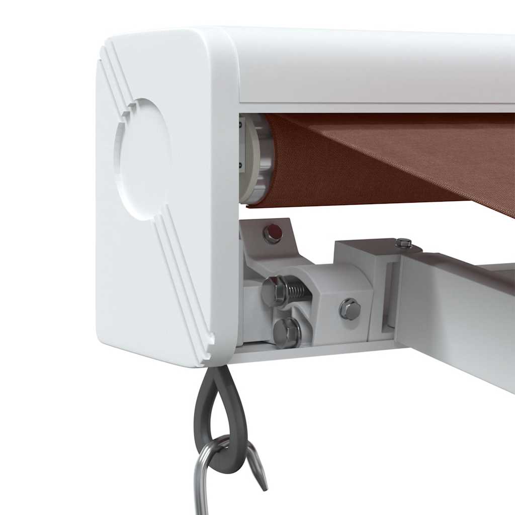 vidaXL Τέντα Πτυσσόμενη Χειροκίνητη Καφέ 350x250 εκ.
