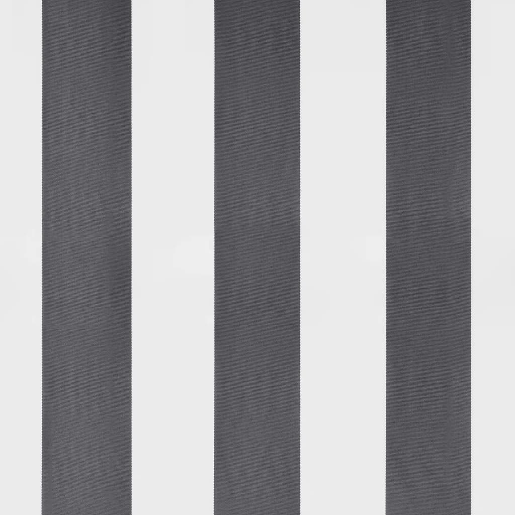 vidaXL Τέντα Πτυσσόμενη Χειροκίνητη με LED Ανθρακί / Λευκή 450x350 εκ.