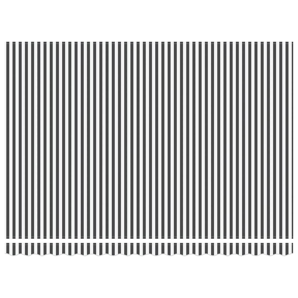 vidaXL Τέντα Πτυσσόμενη Ανθρακί και Λευκή 4,5x3μ. Ύφασμα και Αλουμίνιο