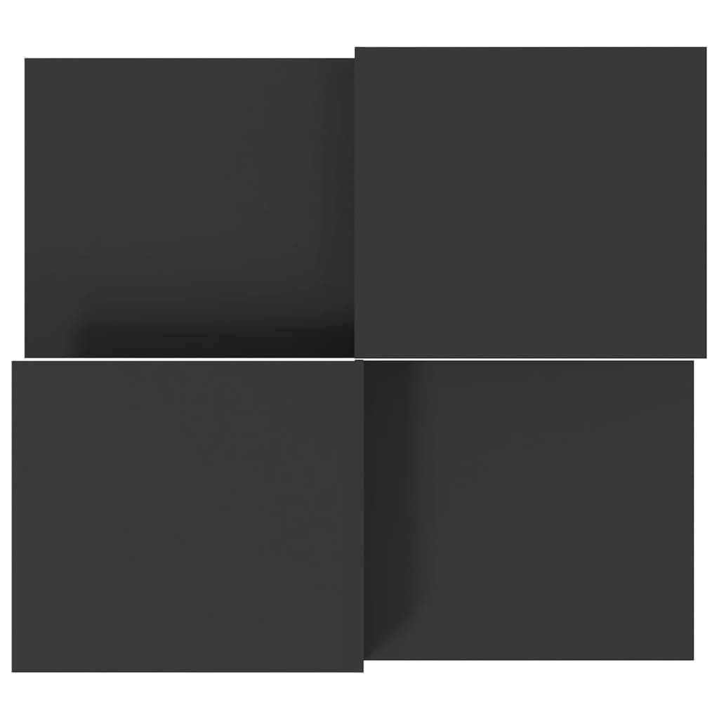 vidaXL Τραπεζάκια Σαλονιού 2 τεμ. Γκρι από Επεξεργασμένο Ξύλο