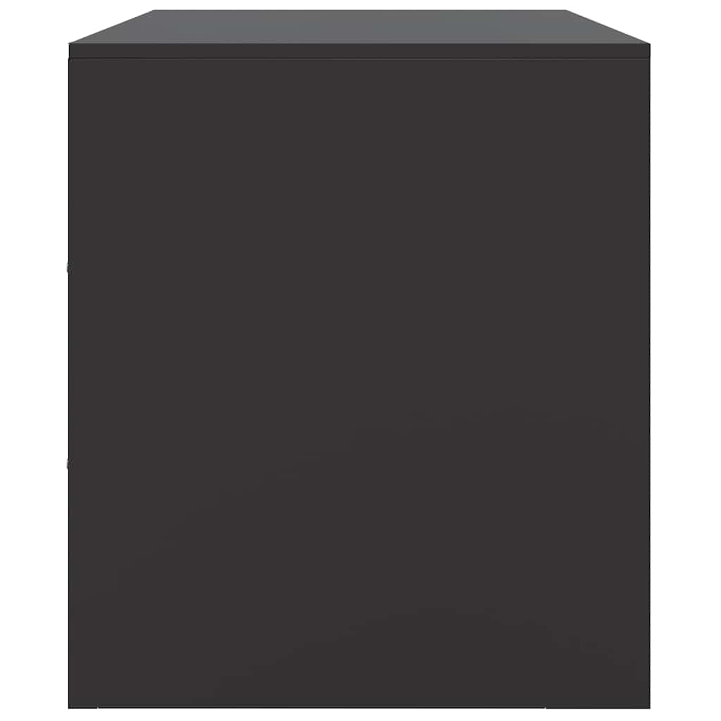 vidaXL Έπιπλα Τηλεόρασης 2 τεμ. Μαύρο 67 x 39 x 44 εκ. από Χάλυβα