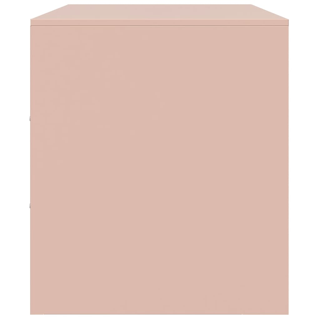 vidaXL Έπιπλα Τηλεόρασης 2 τεμ. Ροζ 67 x 39 x 44 εκ. από Χάλυβα