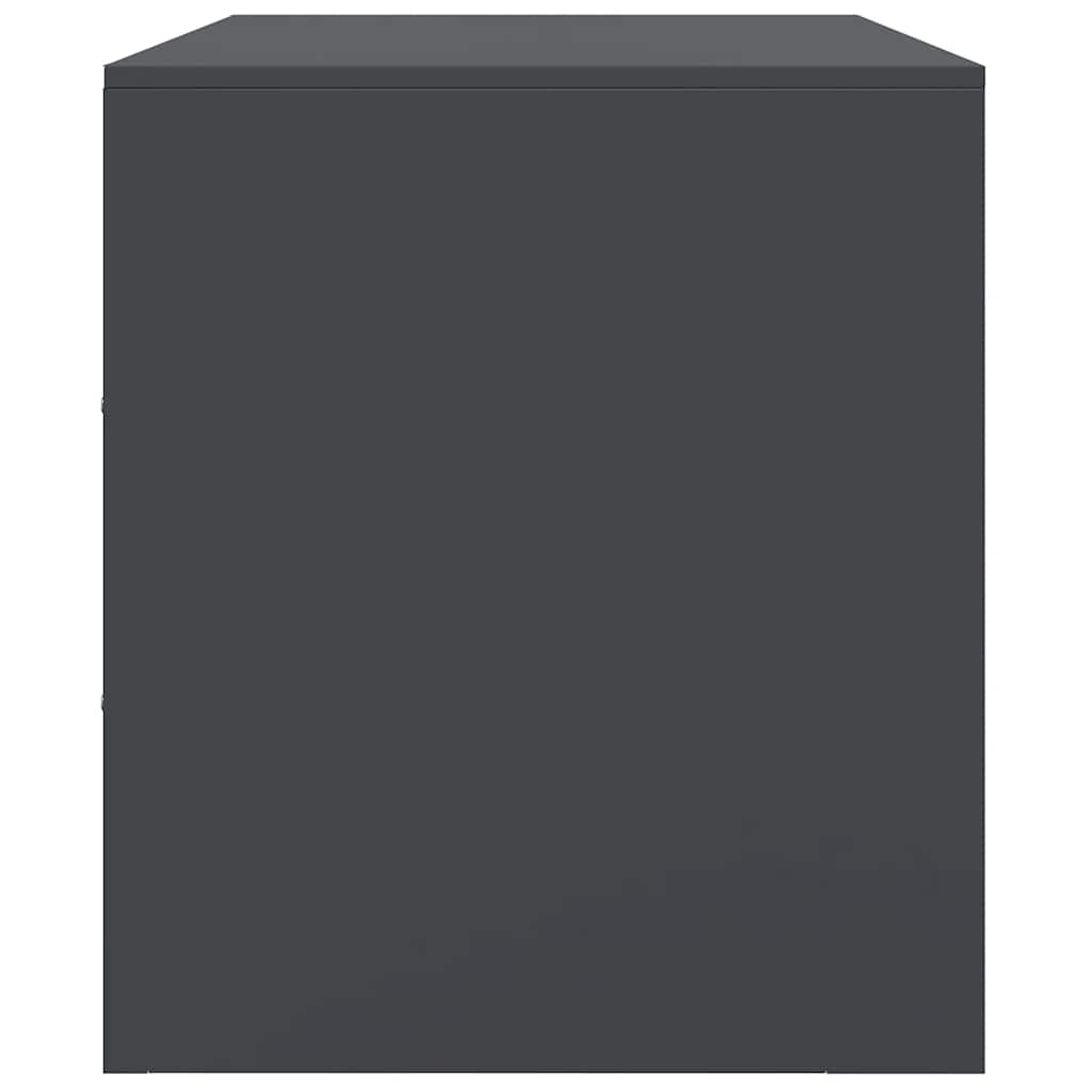 vidaXL Έπιπλο Τηλεόρασης Ανθρακί 67x39x44 εκ. από Χάλυβα