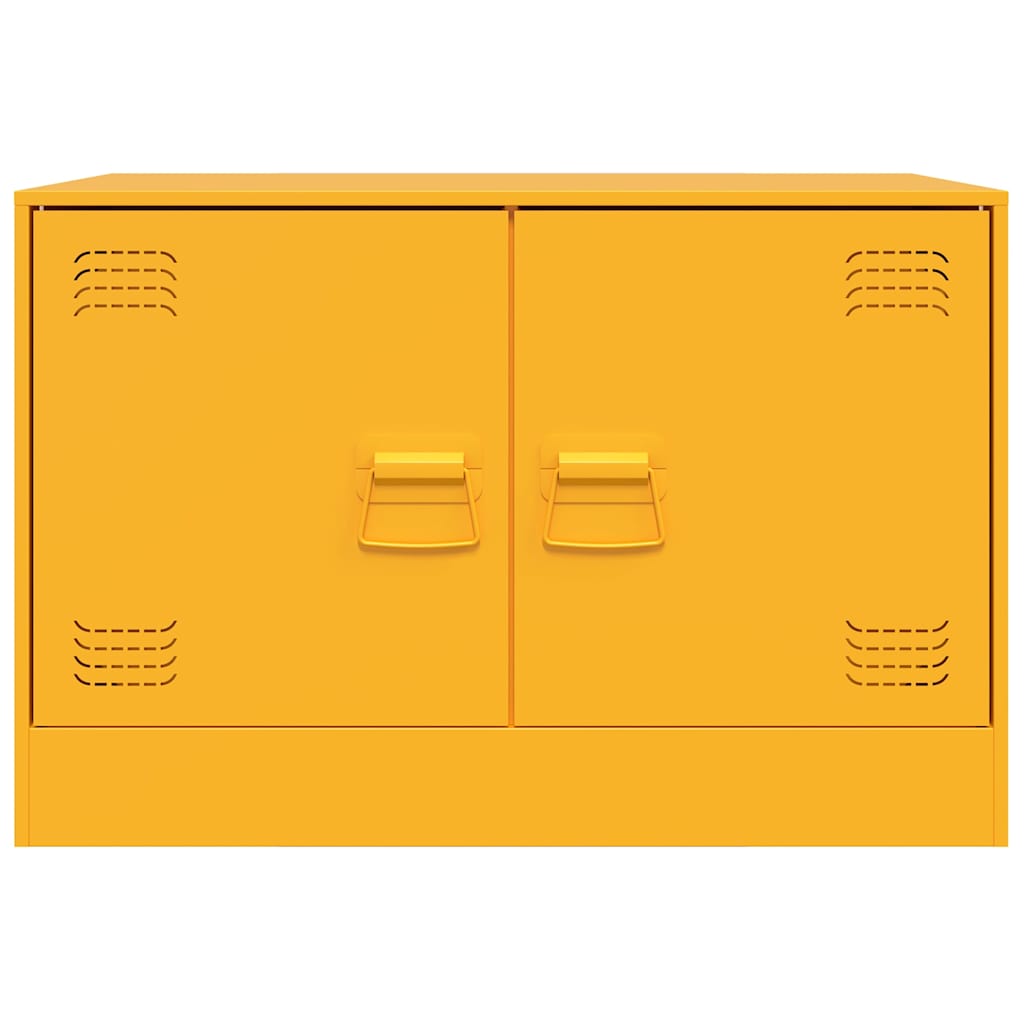 vidaXL Έπιπλο Τηλεόρασης Μουσταρδί Κίτρινο 67x39x44 εκ. από Ατσάλι
