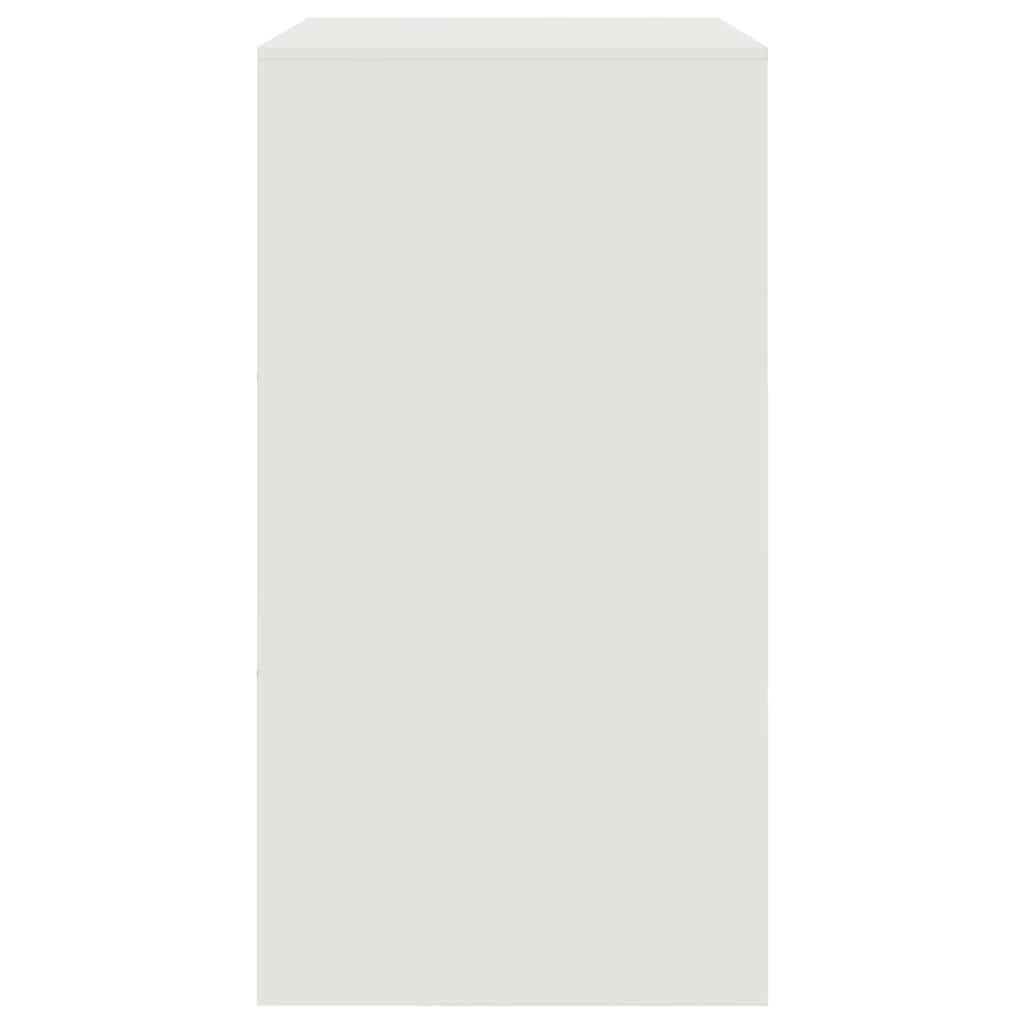 vidaXL Μπουφές Λευκός 67x39x73 εκ. από Ατσάλι