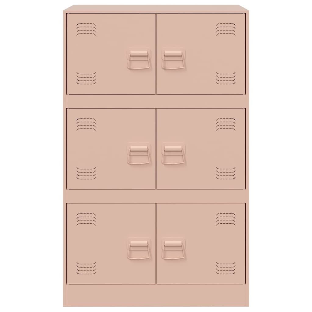 vidaXL Ντουλάπι Ροζ 67x39x107 εκ. από Ατσάλι