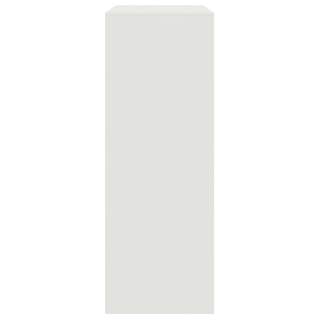 vidaXL Μπουφές Λευκός 67x39x107 εκ. από Ατσάλι