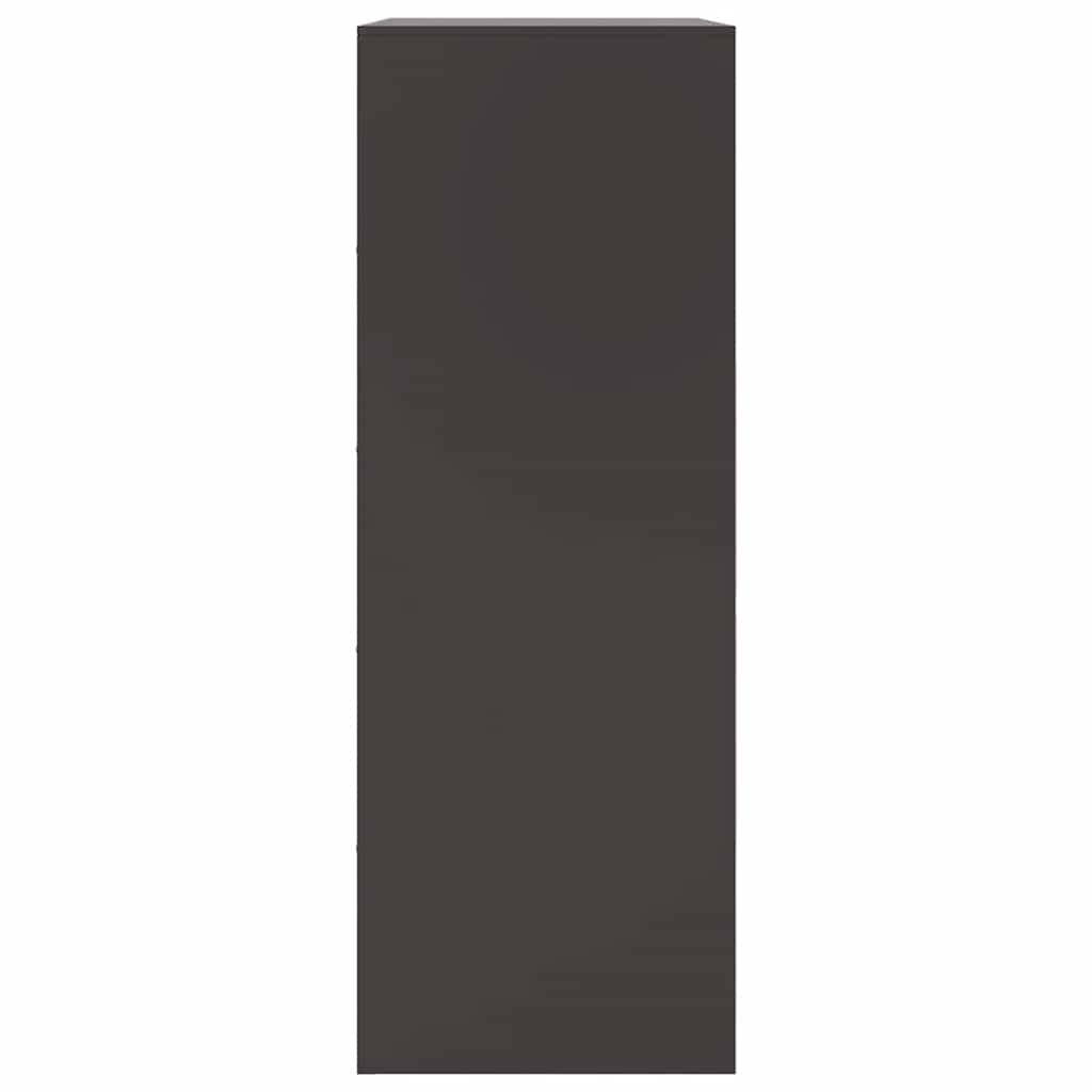 vidaXL Ντουλάπι Μαύρο 67x39x107 εκ. από Ατσάλι