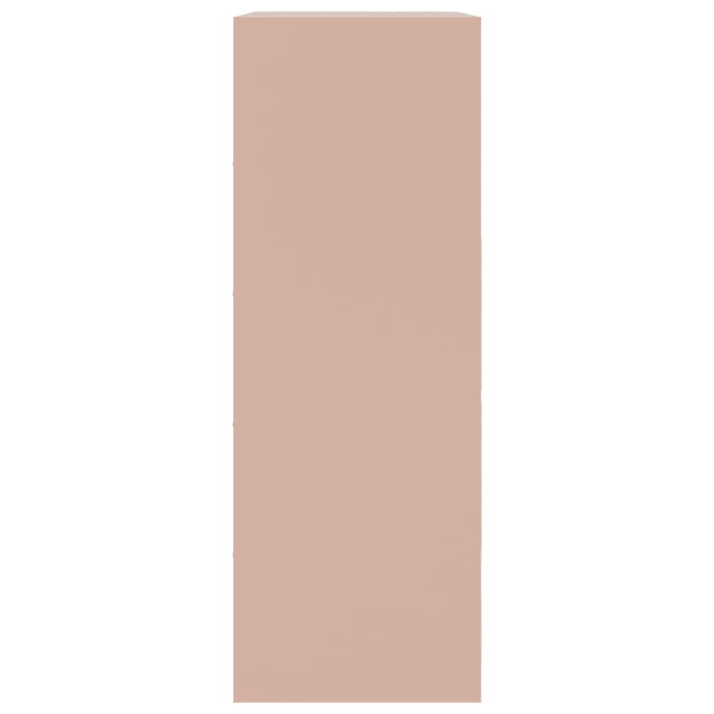 vidaXL Ντουλάπι Ροζ 67x39x107 εκ. από Ατσάλι