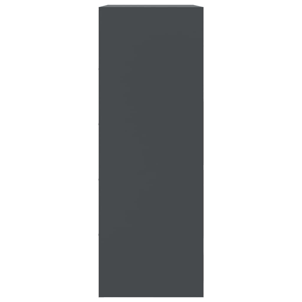 vidaXL Μπουφές Ανθρακί 67x39x107 εκ. από Ατσάλι