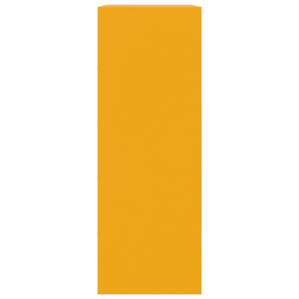 vidaXL Ντουλάπι Μουσταρδί 67 x 39 x 107 εκ. από Ατσάλι