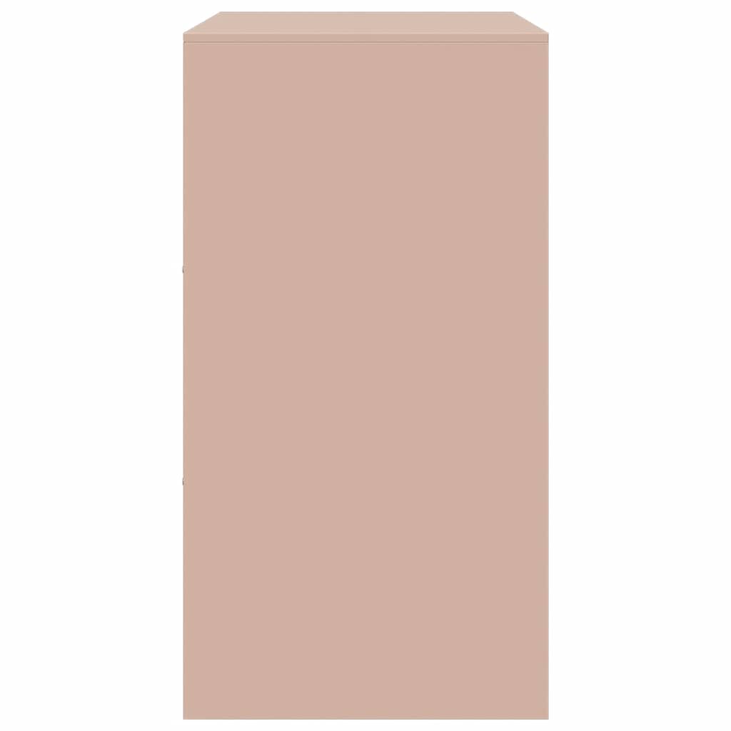 vidaXL Ντουλάπι Ροζ 67 x 39 x 73 εκ. από Ατσάλι