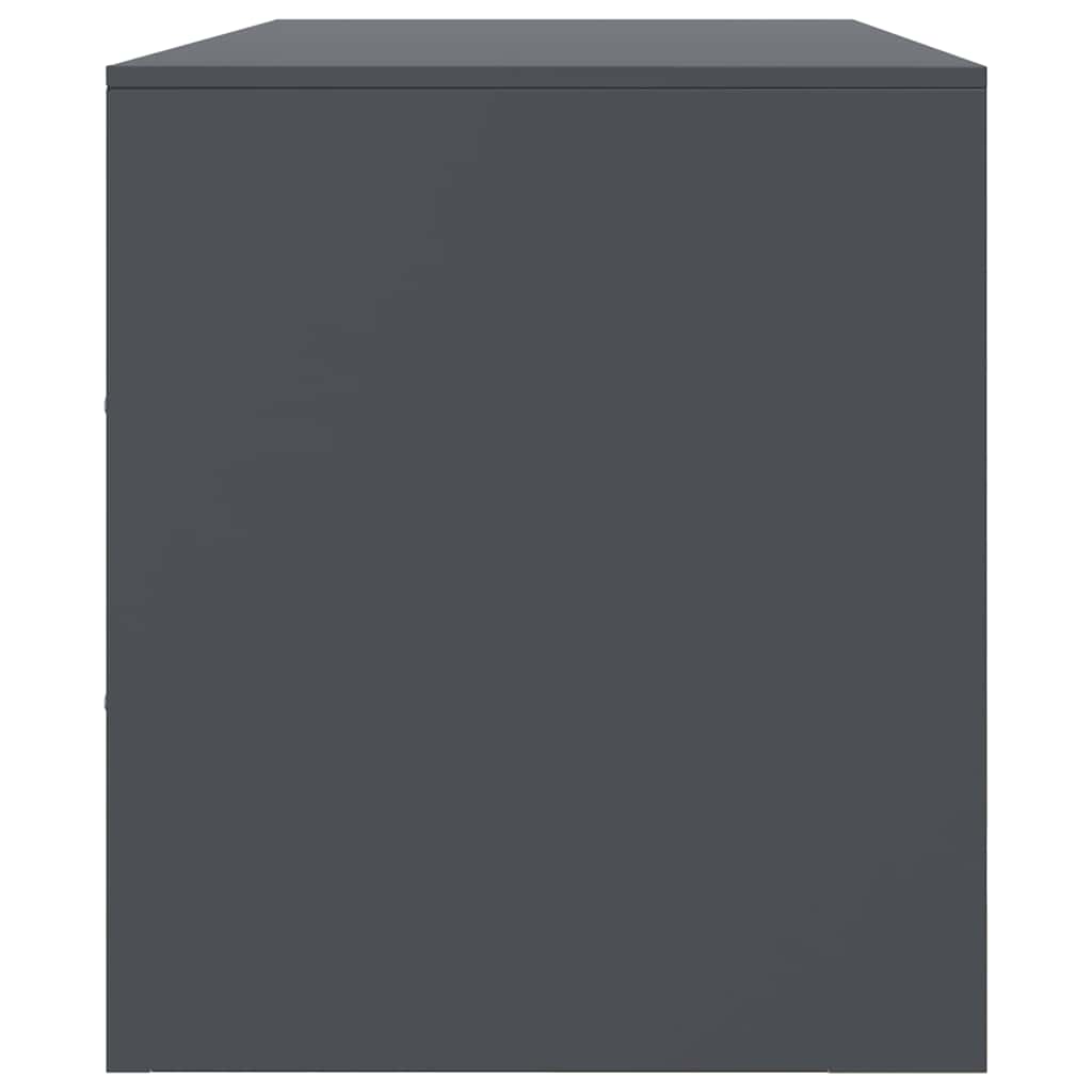 vidaXL Έπιπλο Τηλεόρασης Ανθρακί 99x39x44 εκ. από Χάλυβα