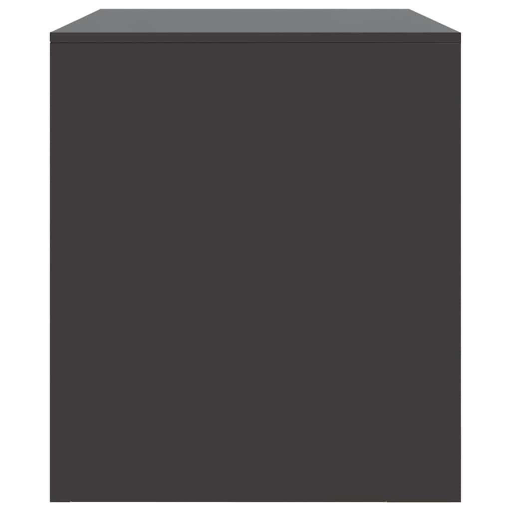 vidaXL Έπιπλο Τηλεόρασης Μαύρο 67x39x44 εκ. από Χάλυβα