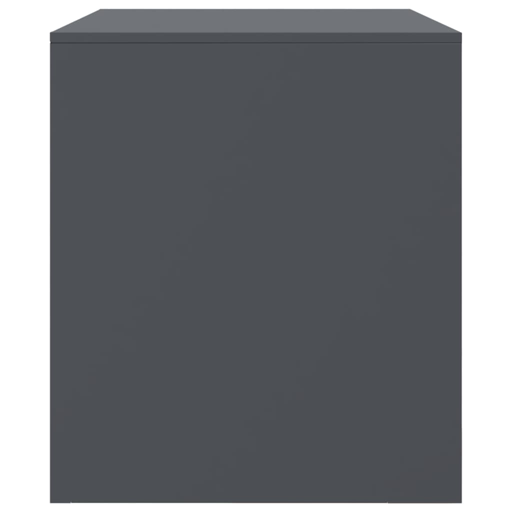 vidaXL Έπιπλο Τηλεόρασης Ανθρακί 67x39x44 εκ. από Χάλυβα