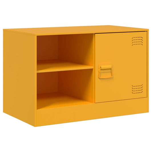 vidaXL Έπιπλο Τηλεόρασης Μουσταρδί Κίτρινο 67x39x44 εκ. από Ατσάλι