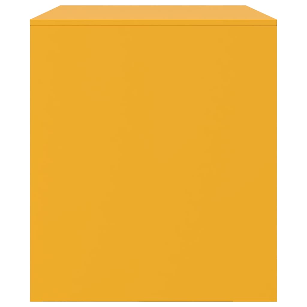 vidaXL Έπιπλα Τηλεόρασης 2 τεμ. Μουσταρδί Κίτρινο 67x39x44 εκ. Ατσάλι