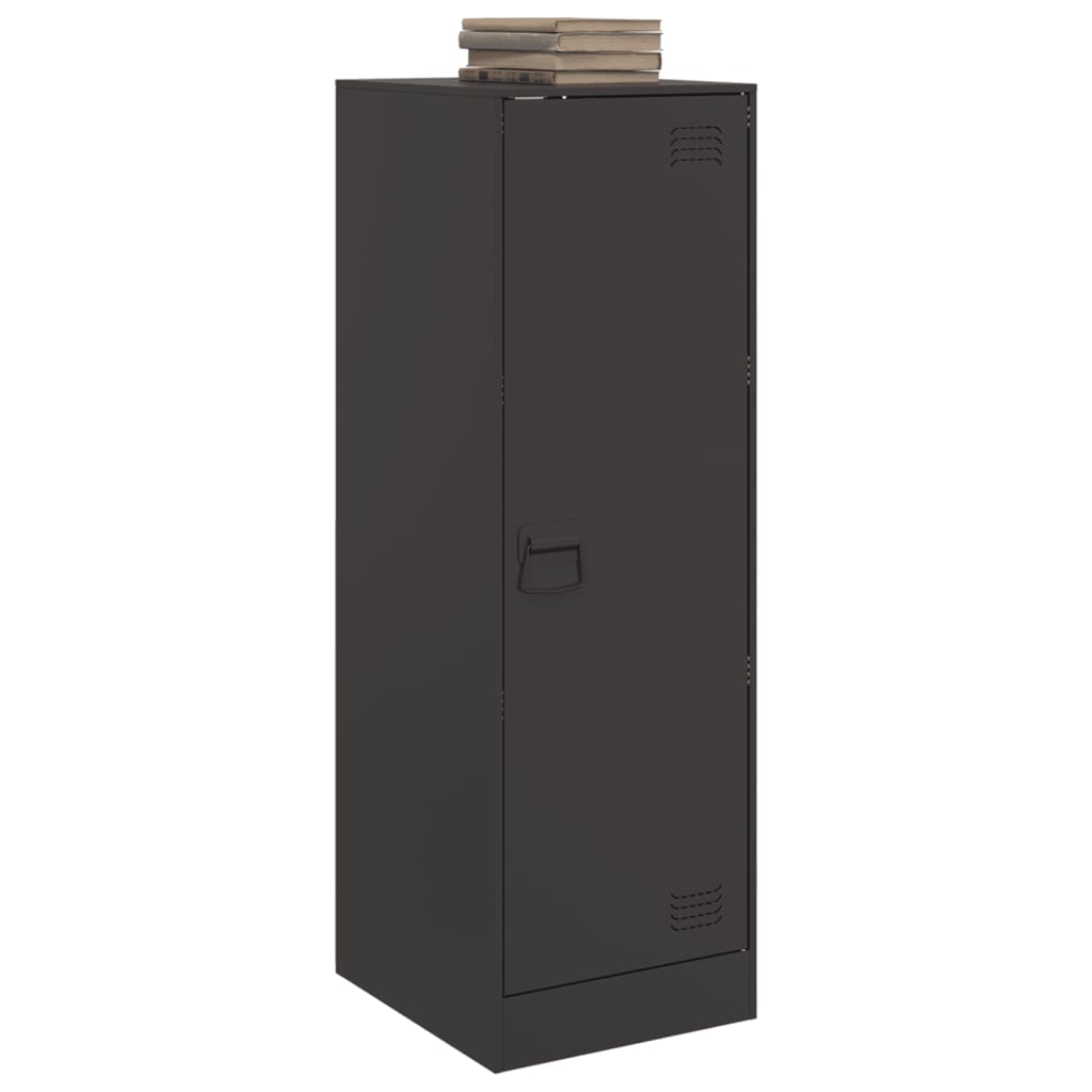 vidaXL Ντουλάπι Μαύρο 34,5x39x107 εκ. από Ατσάλι