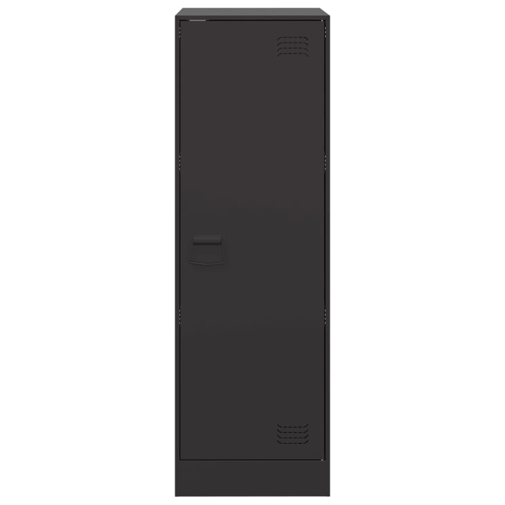 vidaXL Ντουλάπι Μαύρο 34,5x39x107 εκ. από Ατσάλι