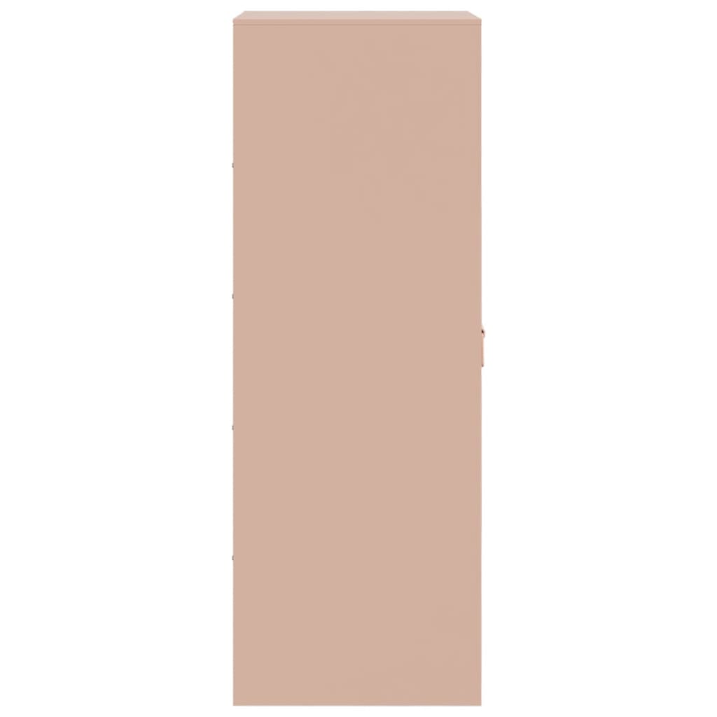 vidaXL Ντουλάπι Ροζ 34,5x39x107 εκ. από Ατσάλι